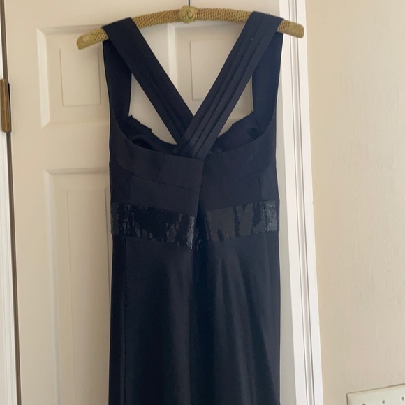 Black satin evening gown - NWT - Picture 2 of 6